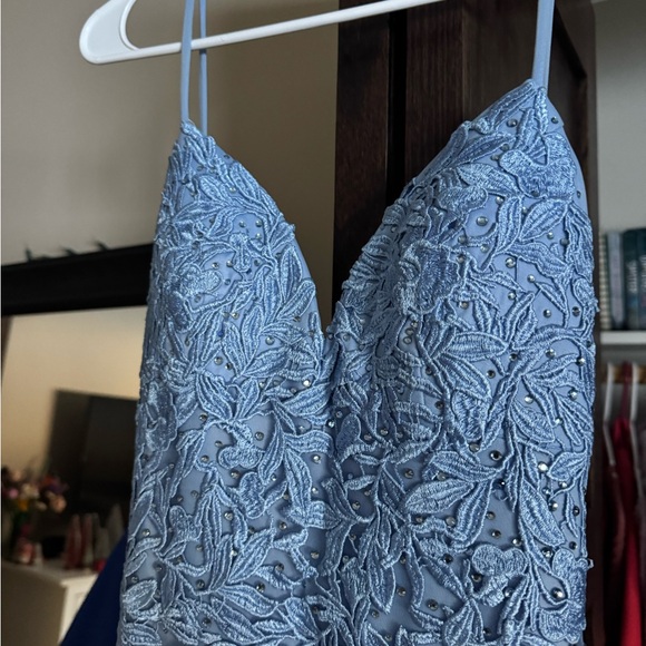 Faviana Light Blue Strapless Dress - Picture 2 of 8